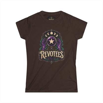 Revotees Mystic Star Women's Tee — Celestial Astrology Graphic Shirt