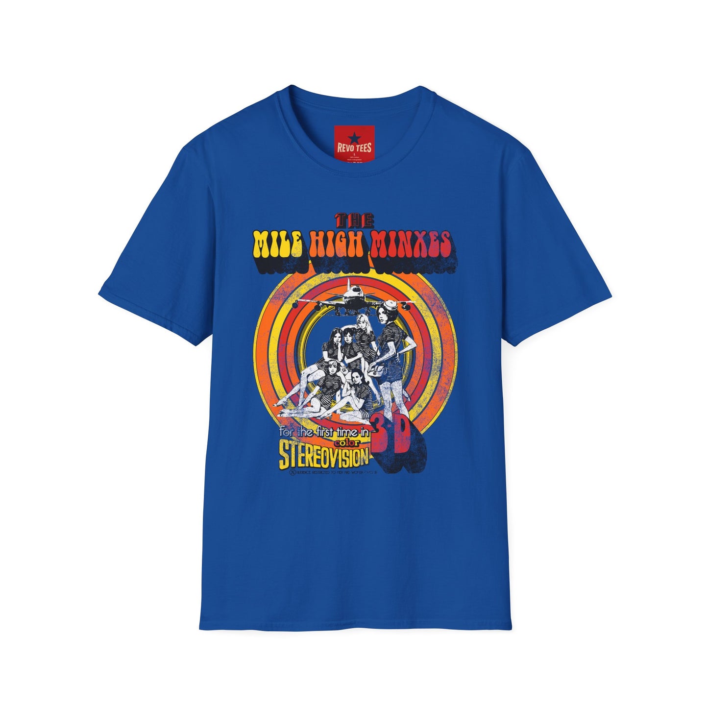 The Mile High Minxes Retro Band Tee — Vintage 70s Psychedelic Concert T-Shirt