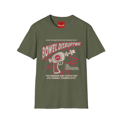 Bowel Disruptor T-Shirt — Funny Medical/Gut Health Graphic Tee for Nurses & Journalists