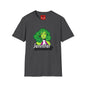 Green Hair Girl T-Shirt — Personalized Name Graphic Tee (e.g., Jennifer)