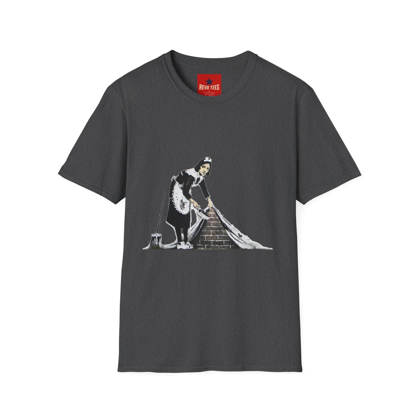 Banksy's Maid Street Art T-Shirt — Banksy-Inspired Housecleaning Graphic Tee