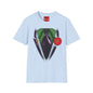 Joker Suit T‑Shirt — Green Vest, Purple Tie & Poppy Graphic Tee
