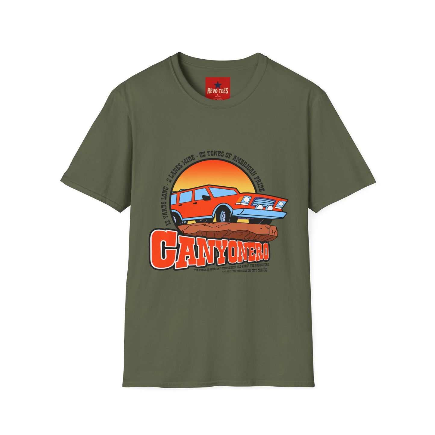 Classic Station Wagon Simpsons Sunset T‑Shirt — “Camping” Vintage Car Graphic