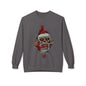 Skull Santa Crewneck Sweatshirt — Horror Christmas Graphic