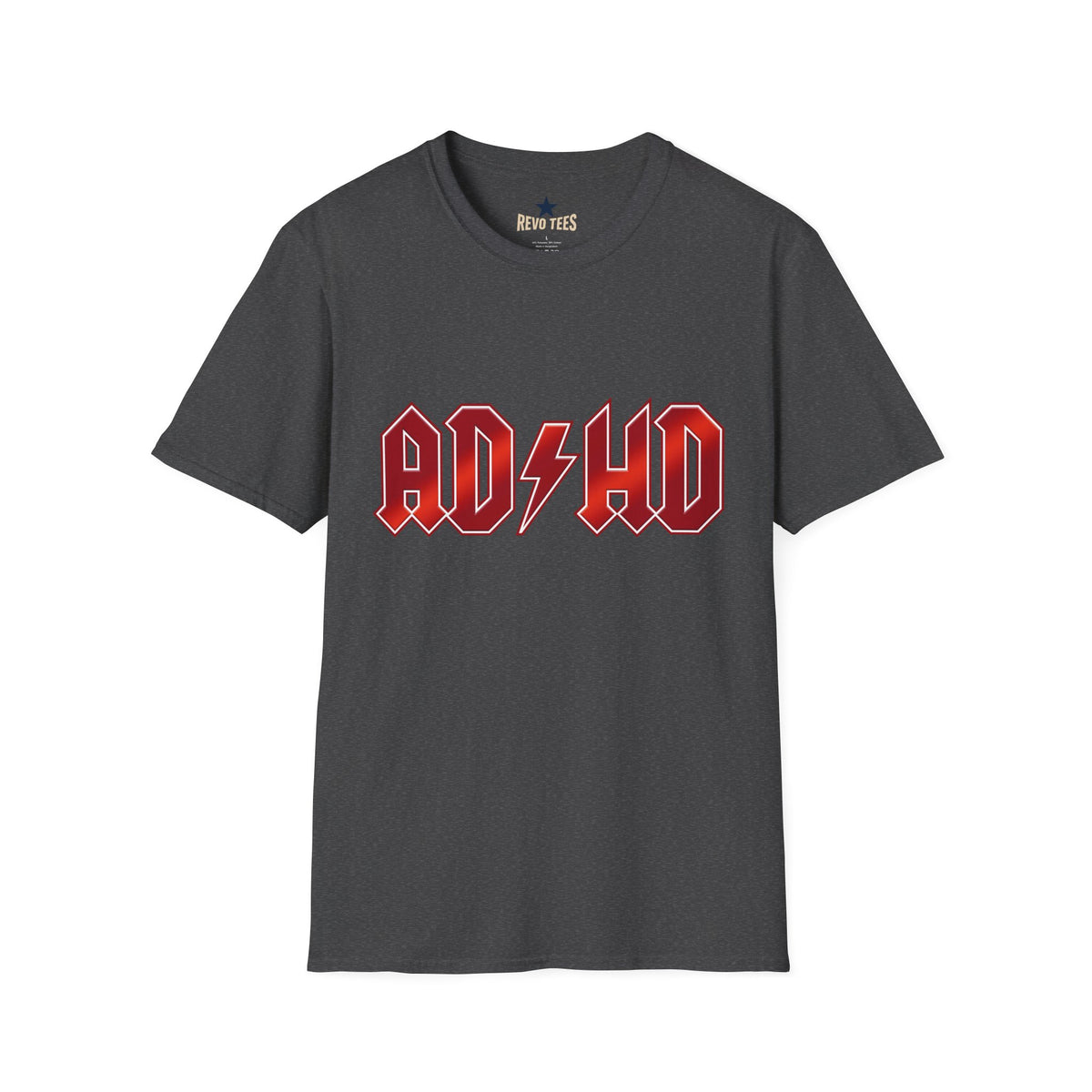 Revotees Adhd Funny Unisex Softstyle T-Shirt - alternate view 7