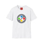 Retro Game Controller T‑Shirt — Colorful SNES Style Logo Tee