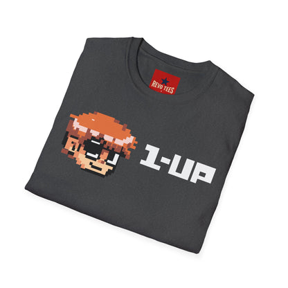 Retro Pixel Gamer T-Shirt — "1-UP" Video Game Tee
