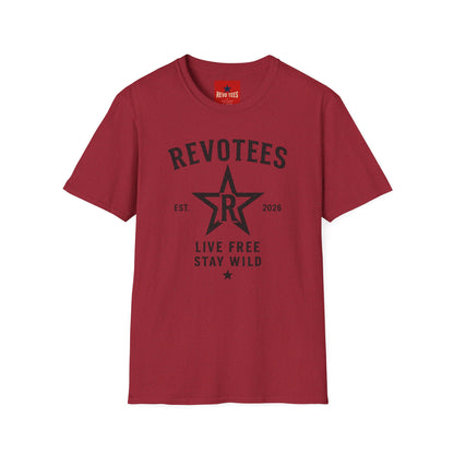 REVOTEES Graphic T-Shirt — "Revotees" Star Logo Tee (Est. 2026)