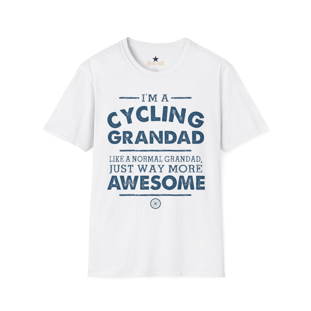 Revotees Cycling Grandad Im a Cycling Grandad Funny Gift for Grandpa T-Shirt