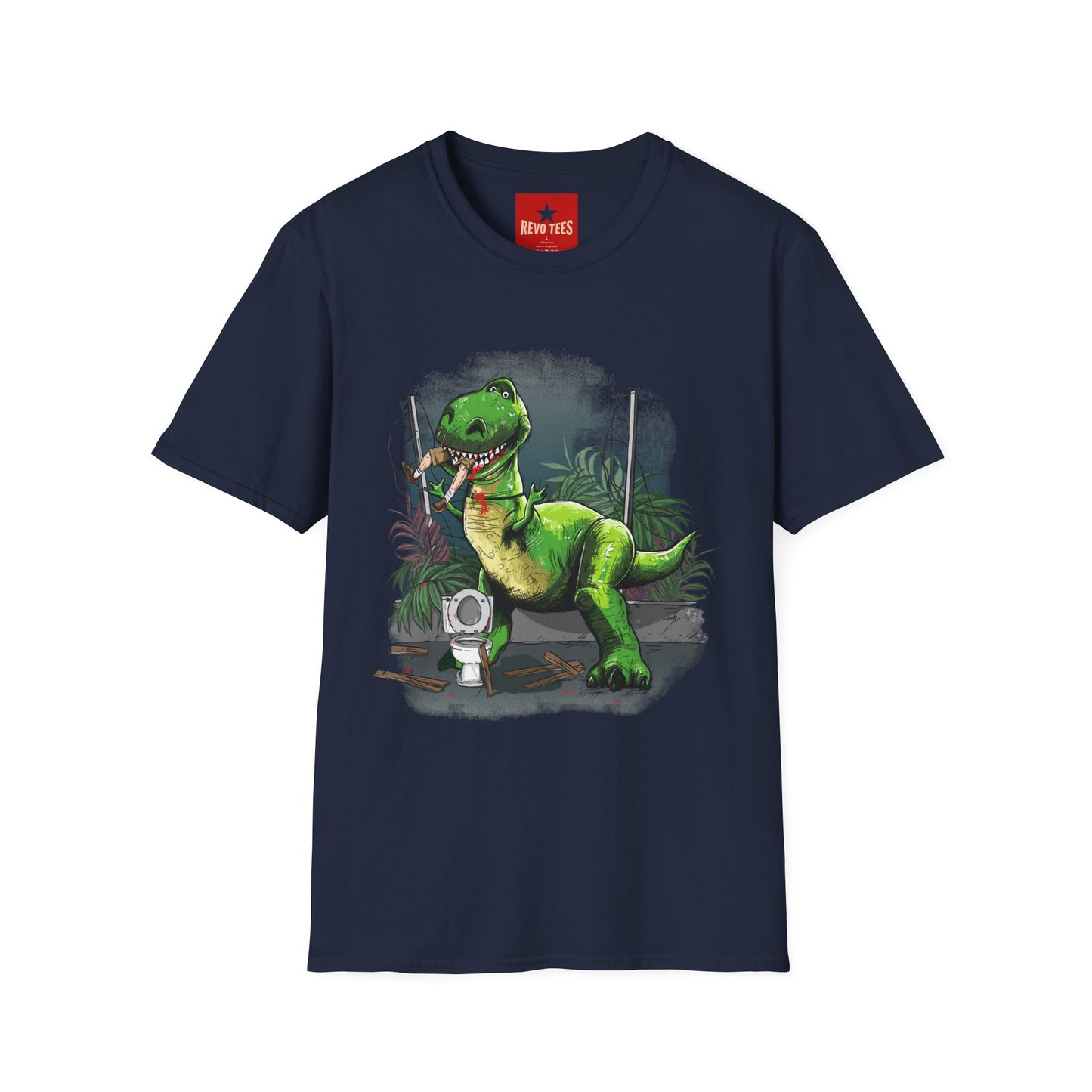 T-Rex Graphic T-Shirt – Cute Green Dinosaur Design