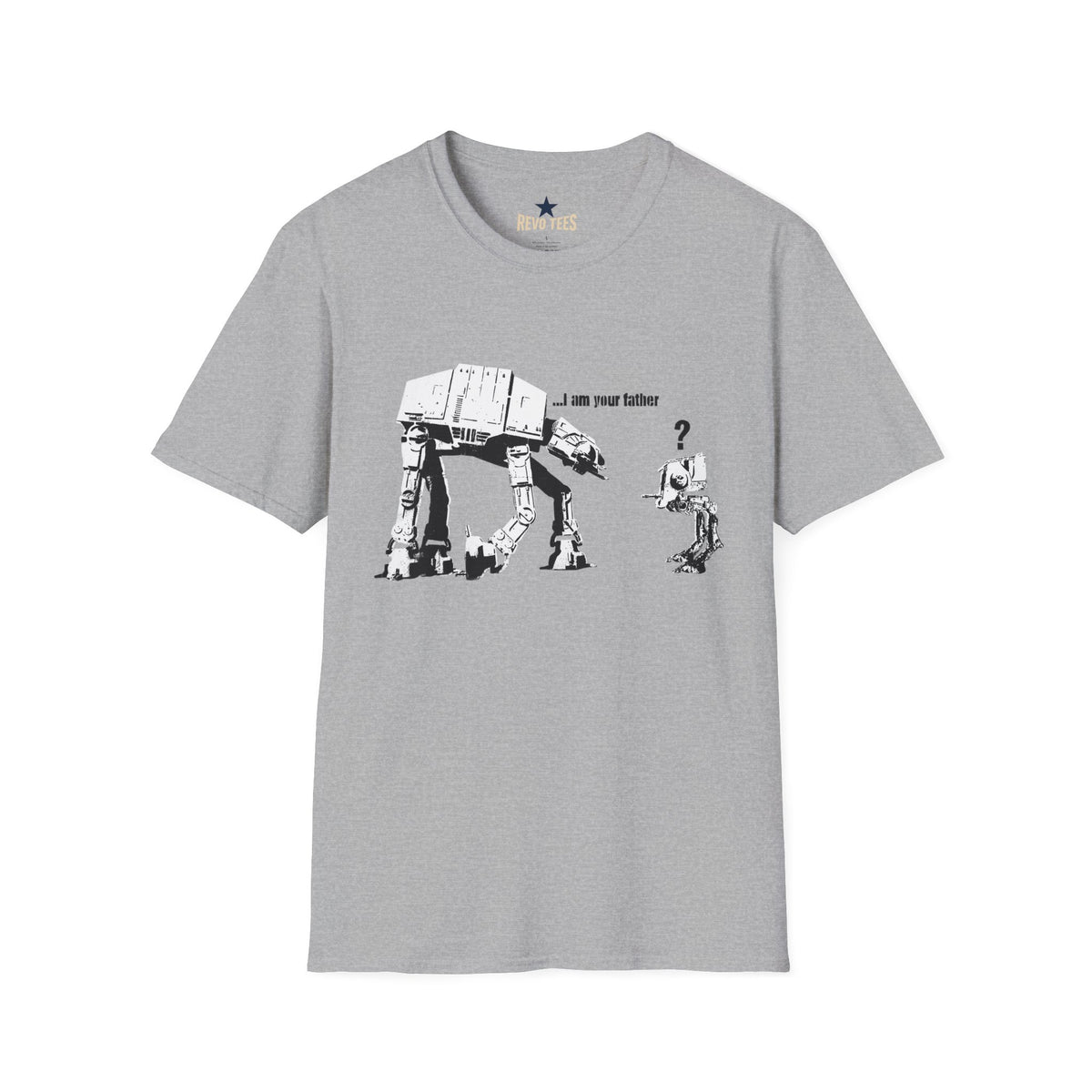 Revotees Banksy I Am Your Father Star Wars at Funny Graphic T-Shirt - alternate view 2