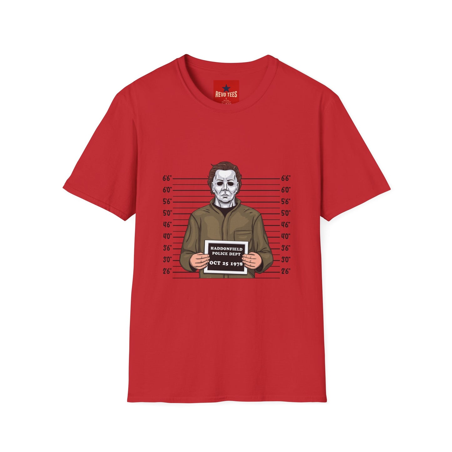 Michael Myers Mugshot T-Shirt — Halloween Horror Character Tee