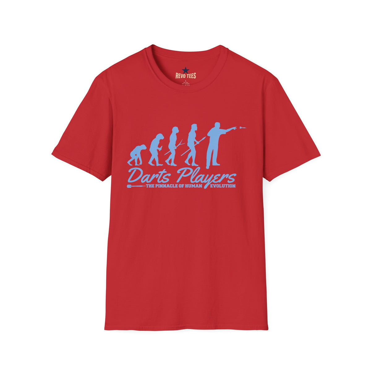 Revotees Darts Players Evolution Funny Darting Evolution Graphic for Players Fans T-Shirt