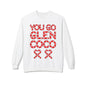 "You Go Glen Coco" Candy Cane Holiday Graphic Crewneck Sweatshirt