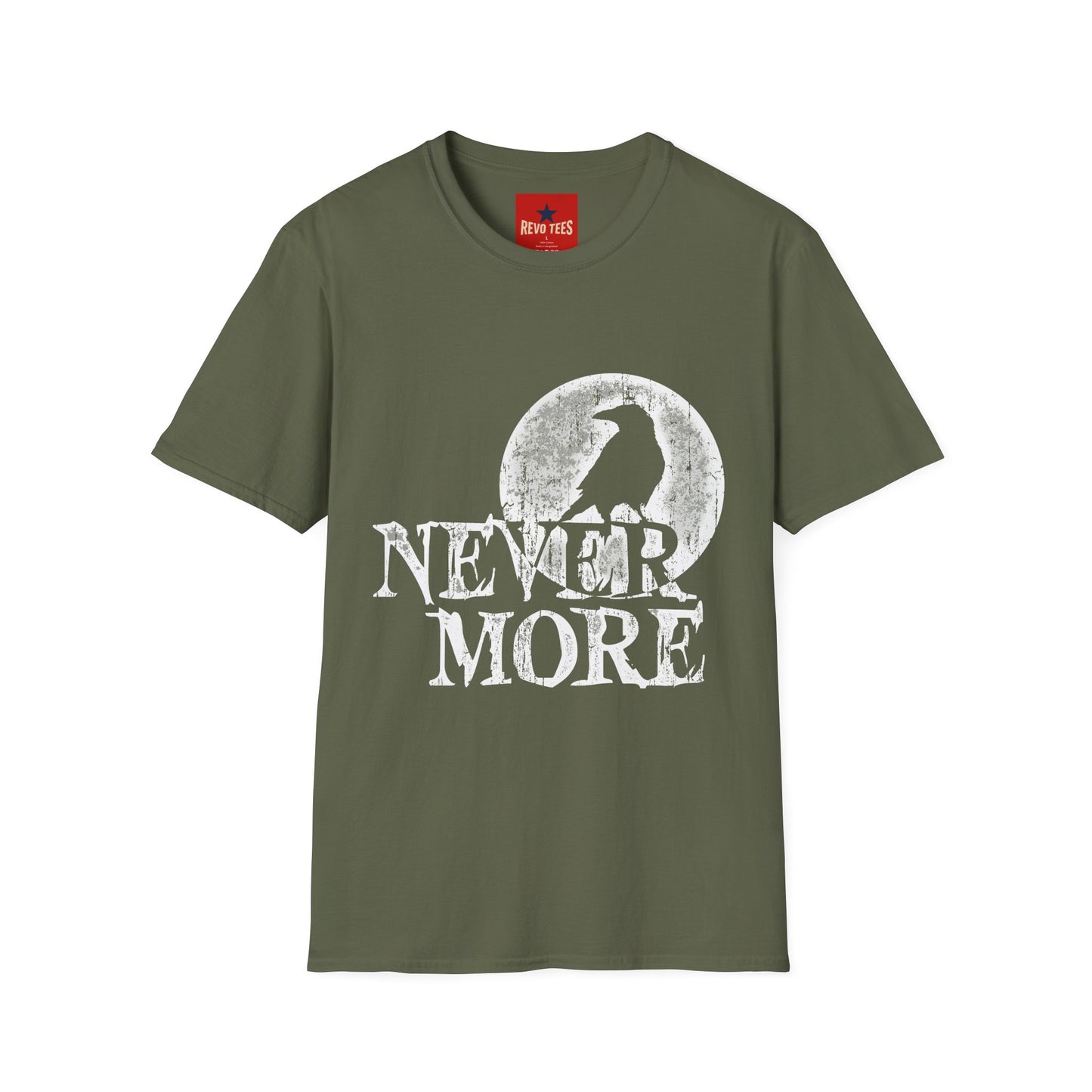 Nevermore Raven T-Shirt — Gothic Poe Crow Moon Tee