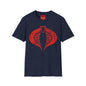 Cobra Emblem T-Shirt — Distressed Retro Snake Logo Tee