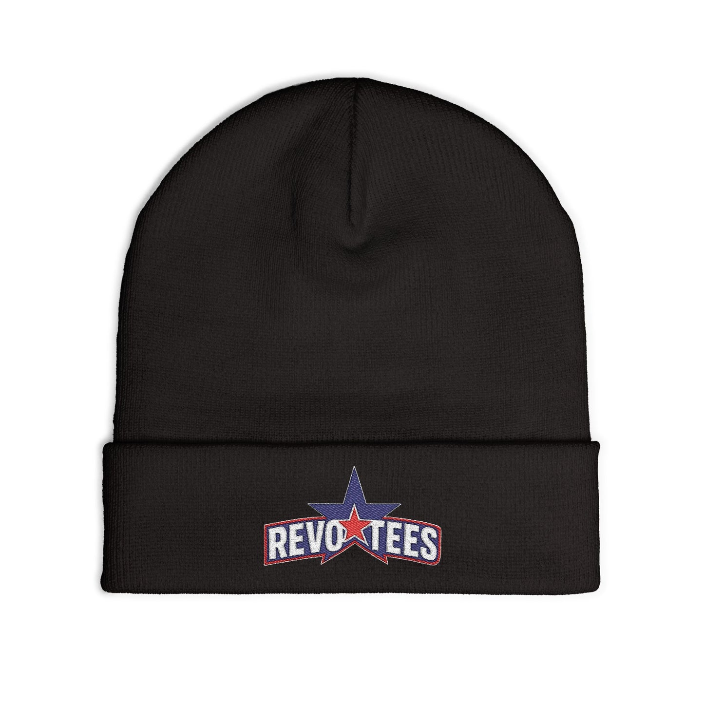Embroidered 'Revotees' Star Knit Beanie — Patriotic Winter Hat