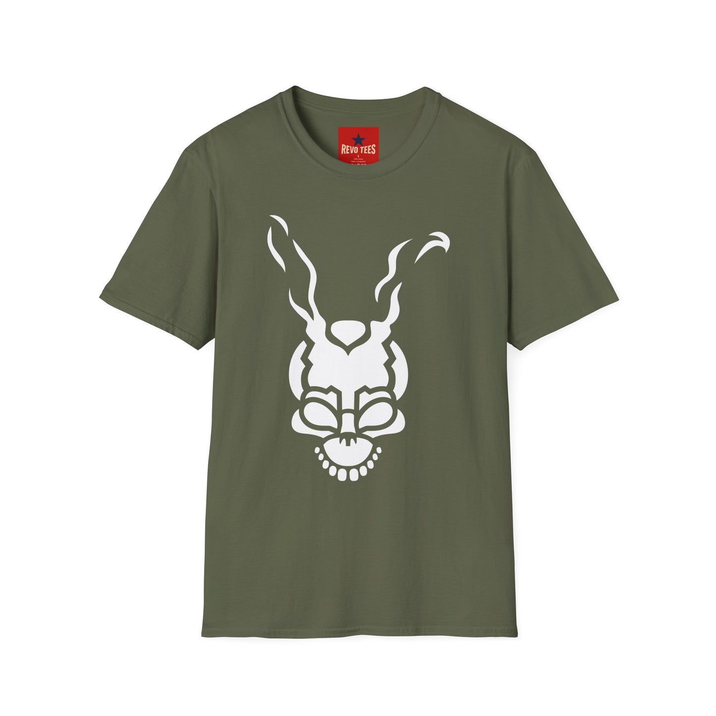 Frank Rabbit Skull T-Shirt — Surreal Horror Bunny Graphic Tee