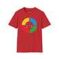 Colorwheel Face T-Shirt — Retro Geometric Graphic Tee