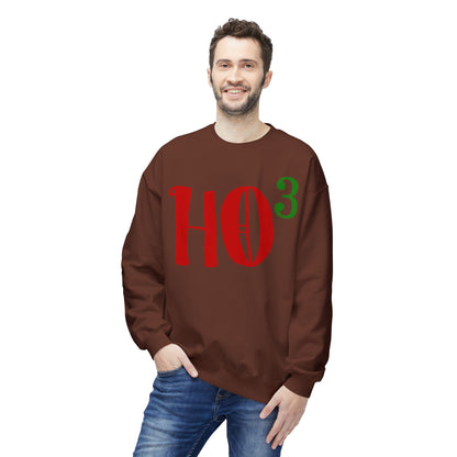 Christmas HO — Festive Red & Green Holiday Crewneck Sweatshirt