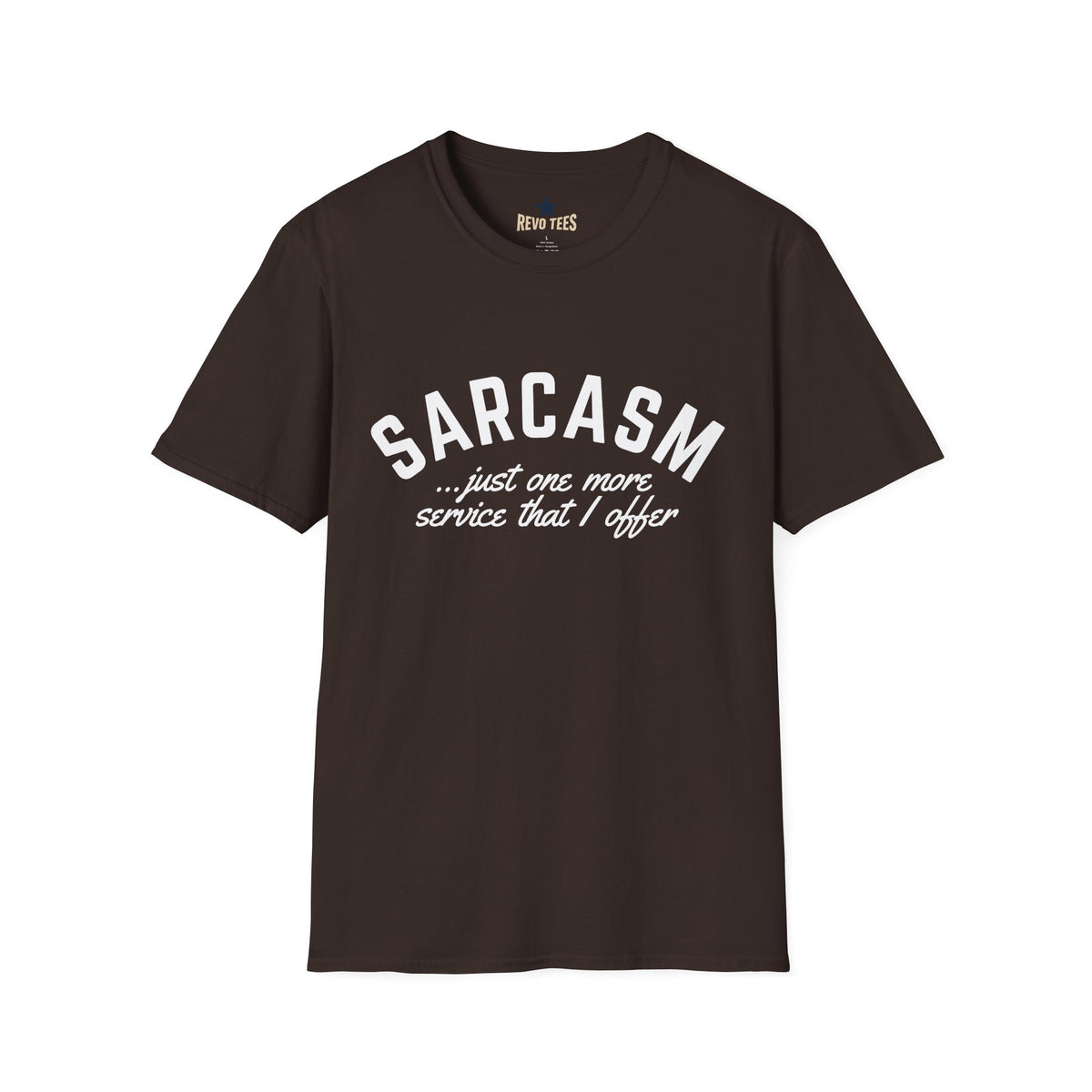 Revotees Sarcasm Unisex Softstyle T-Shirt - alternate view 5