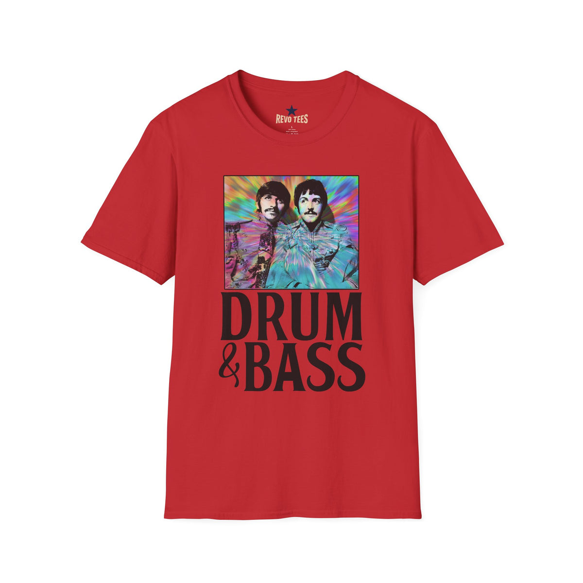 Revotees Psychedelic Drum Bass Band Portrait T-Shirt - alternate view 8
