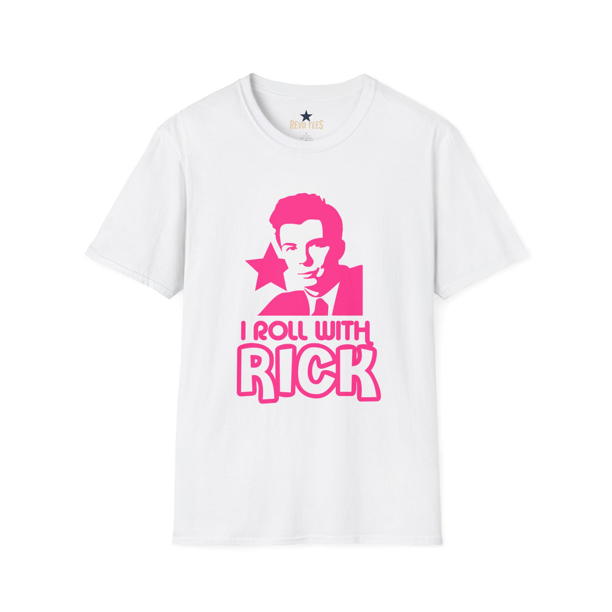 Revotees Rick Astley Unisex Softstyle T-Shirt - alternate view 2