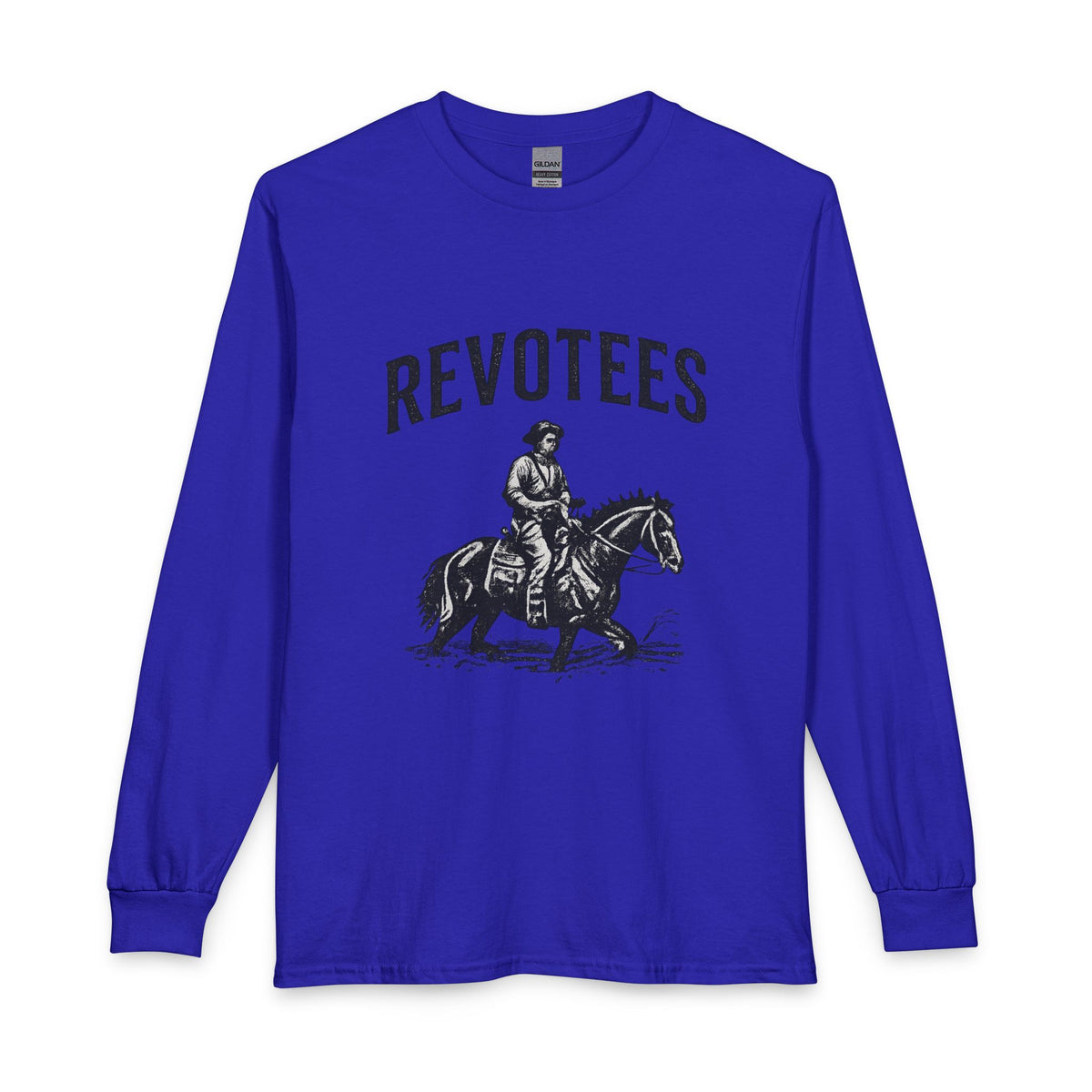 Revotees Rider Long-Sleeve Vintage Western Horse Graphic T-Shirt - alternate view 6