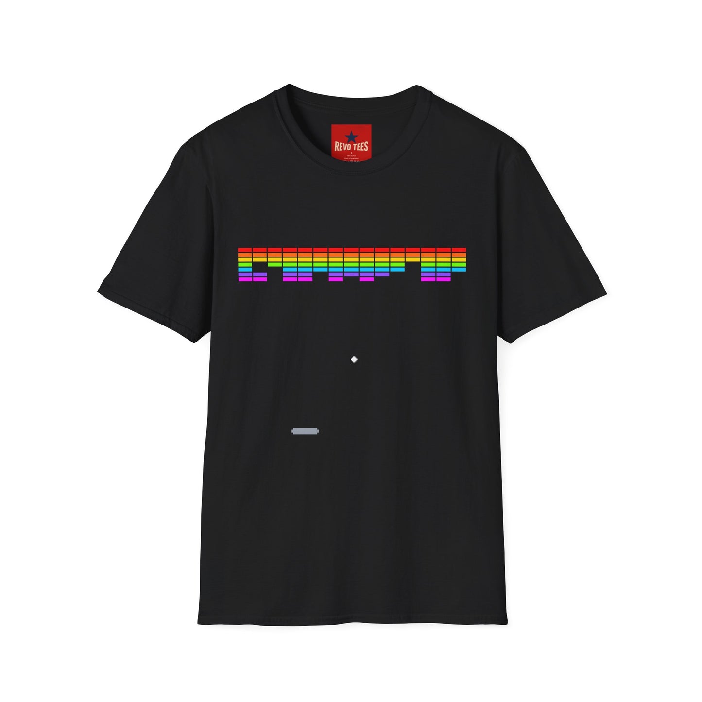 Rainbow Equalizer T-Shirt — Retro Audio Bars Pride Tee