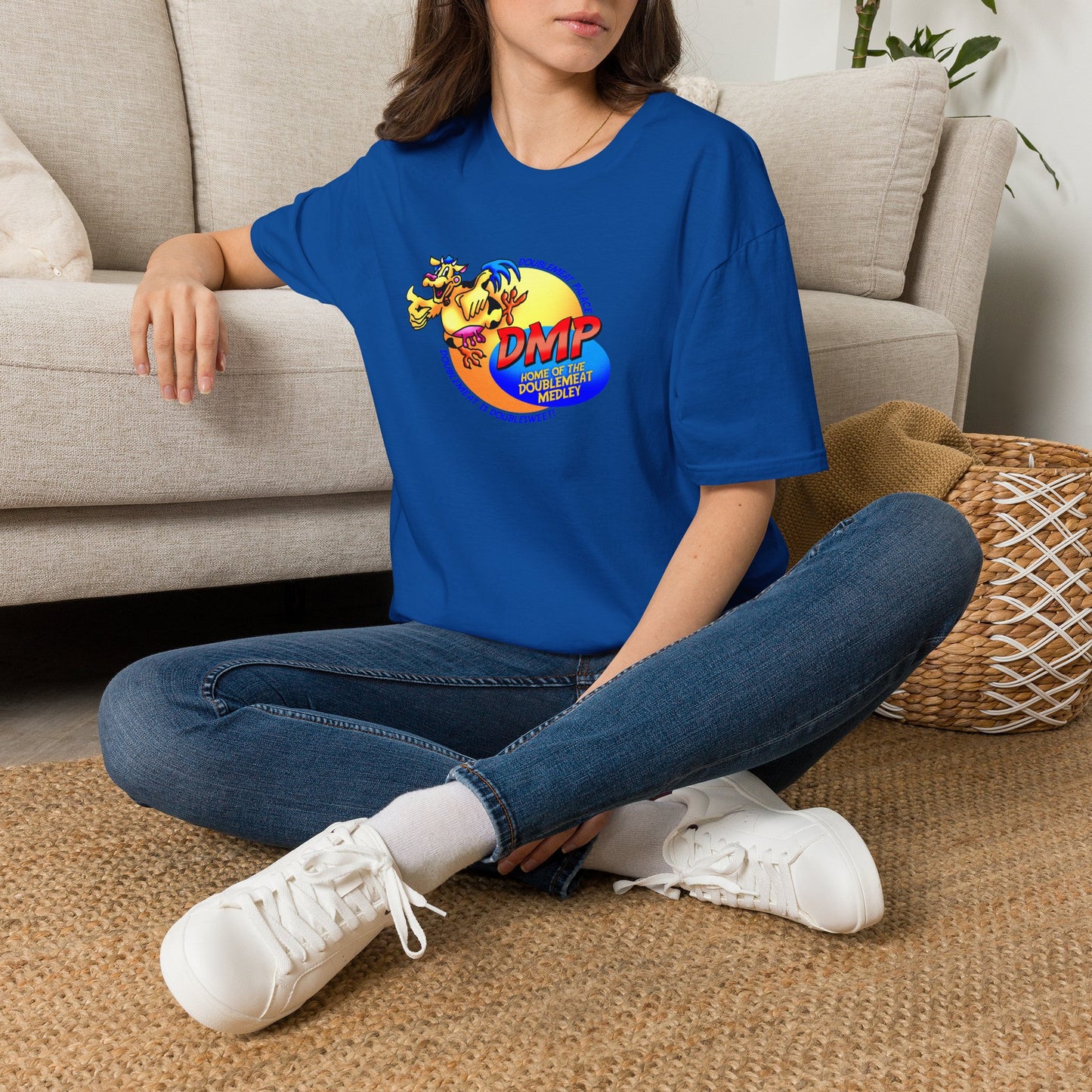 T-Shirt — DMP DoubleMeat Medley Retro Mascot Graphic Tee