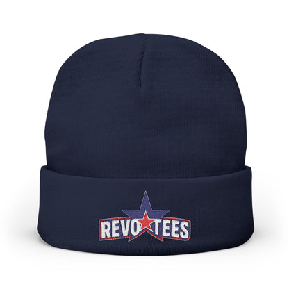 Embroidered 'Revotees' Star Knit Beanie — Patriotic Winter Hat