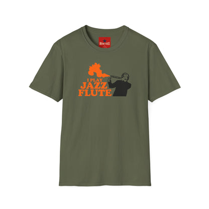 I Play Jazz Flute - Anchor Man - Unisex Softstyle T-Shirt