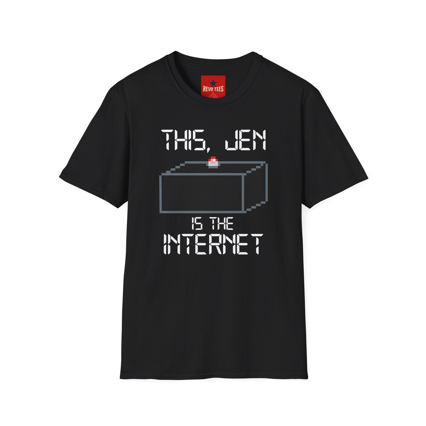 T‑Shirt — "This, Jen Is The Internet" Retro Pixel Tee