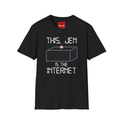 T‑Shirt — "This, Jen Is The Internet" Retro Pixel Tee