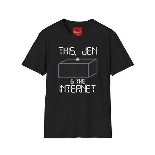 T‑Shirt — "This, Jen Is The Internet" Retro Pixel Tee