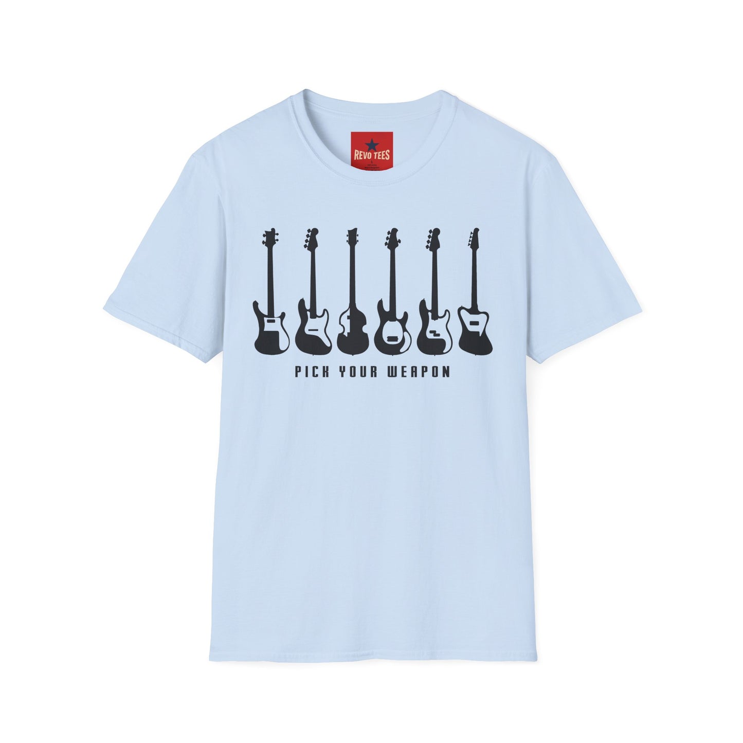 Pick Your Weapon Bass Guitars - Unisex Softstyle T-Shirt