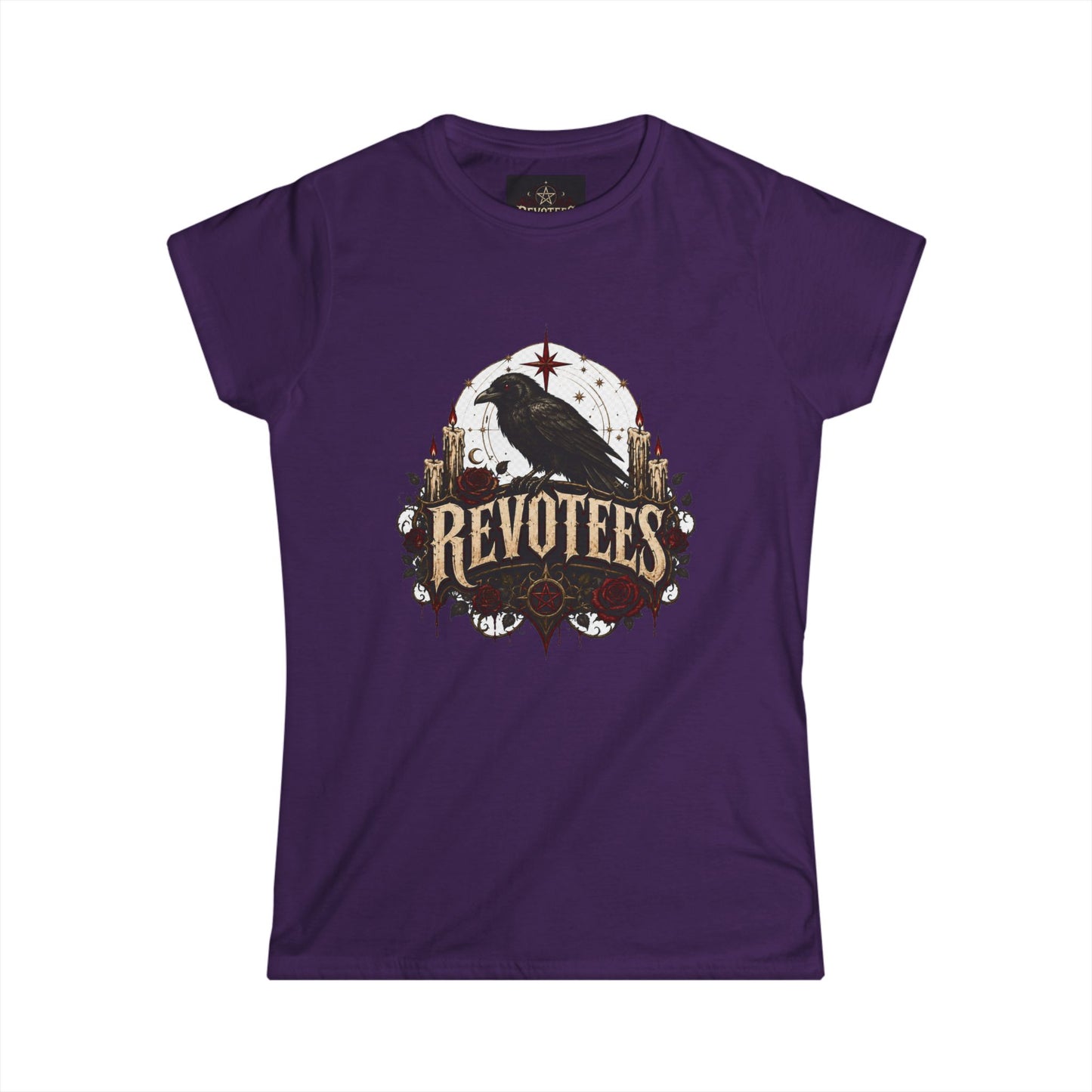 Revotees Crow Graphic Tee — Women's Vintage Raven T‑Shirt
