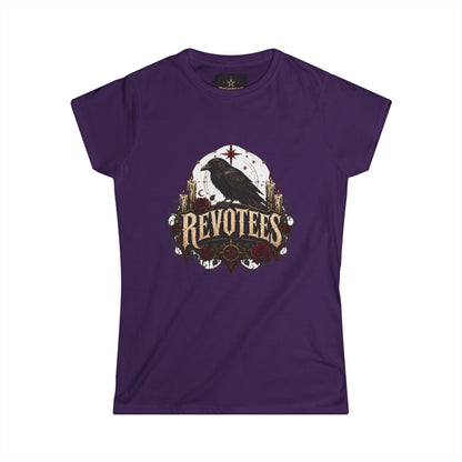 Revotees Crow Graphic Tee — Women's Vintage Raven T‑Shirt