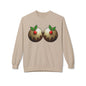 Yule Tidings We'll Twin - Christmas Puddings Crewneck Sweater