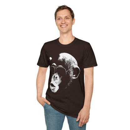 Chimpanzee Sunglasses T-Shirt — Retro Monkey Graphic Tee