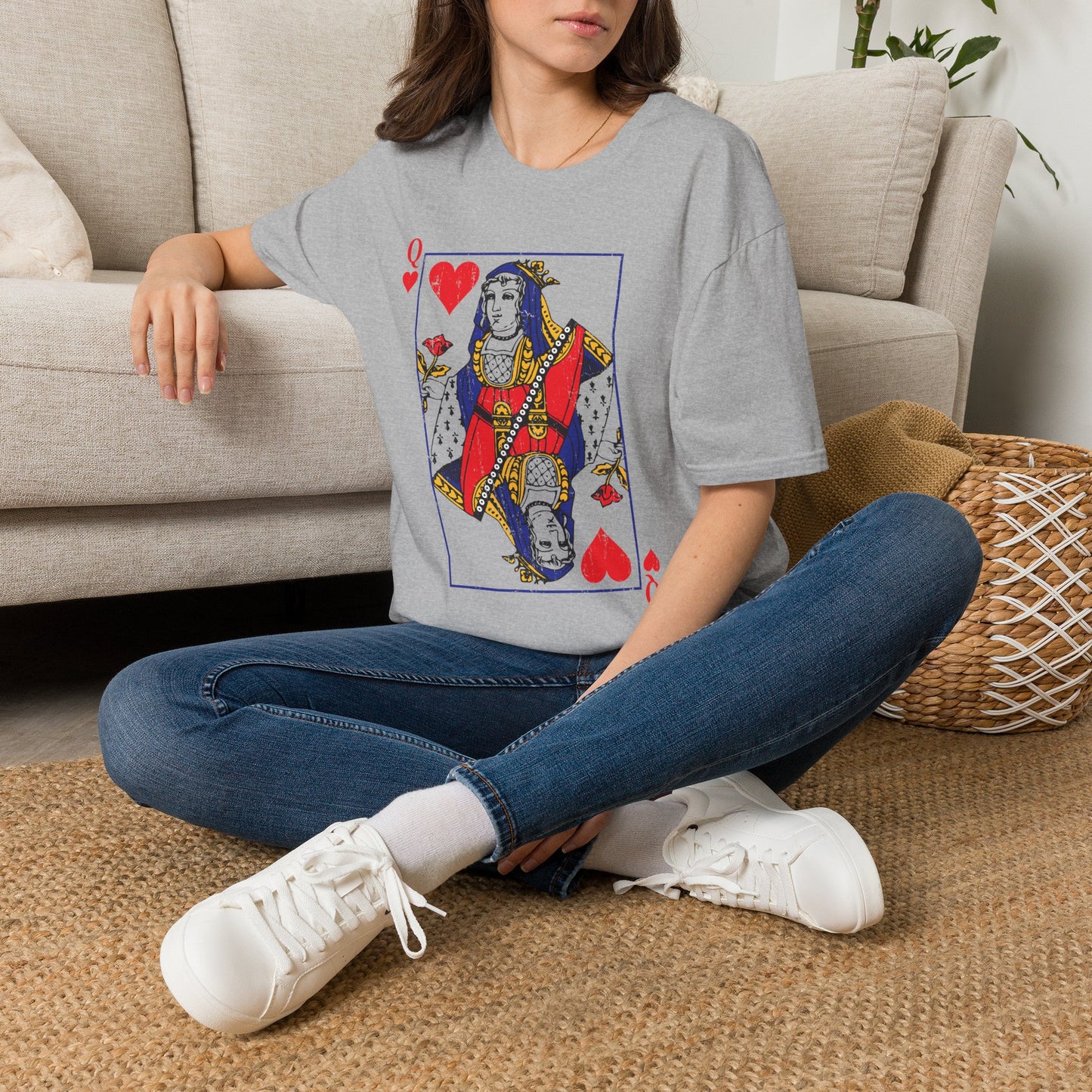Queen of Hearts T-Shirt — Playing Card Graphic Tee