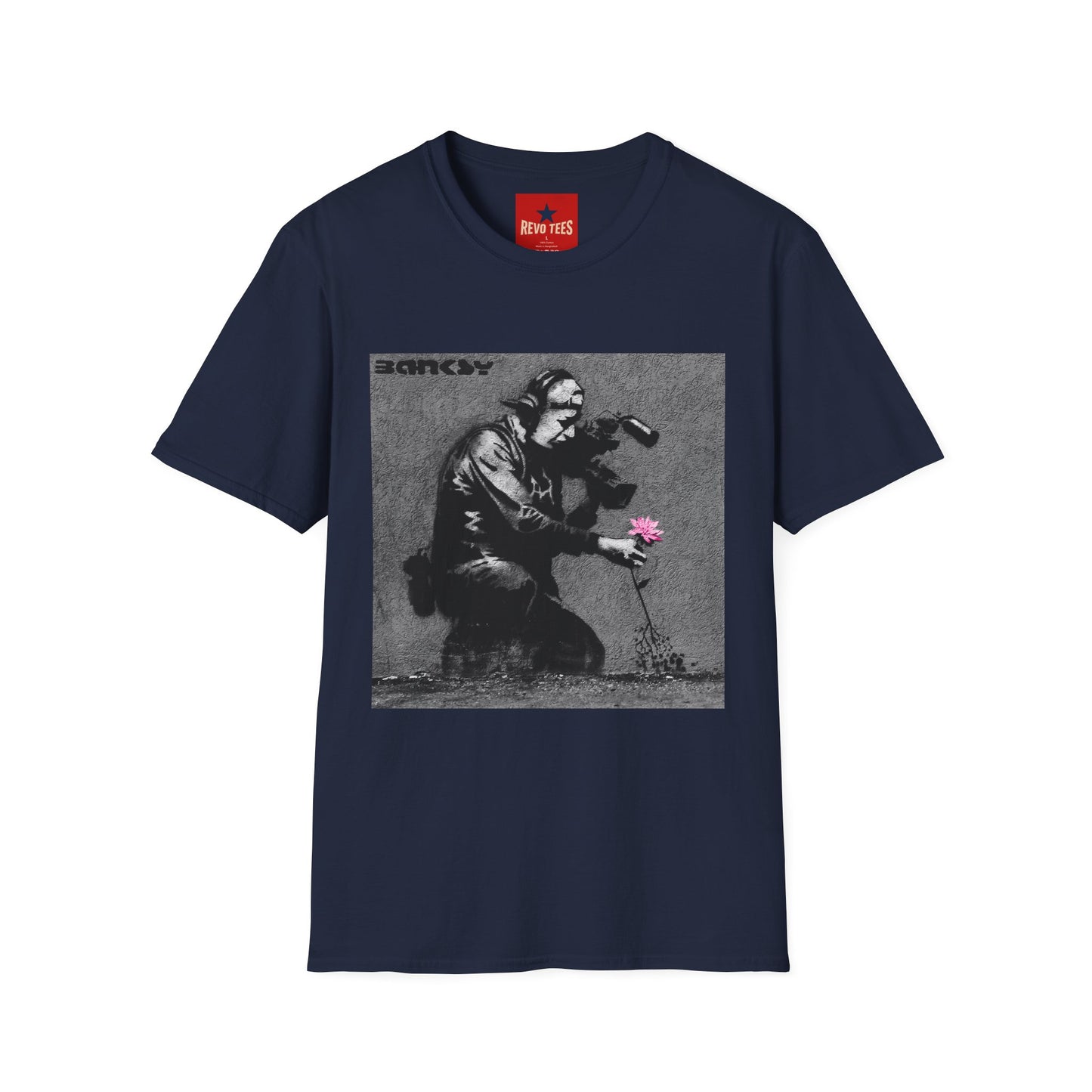 Banksy Flower Thrower T-Shirt — Urban Street Art Graphic Tee