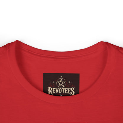 Revotees Skull Tee — Women's Gothic Americana Graphic T‑Shirt