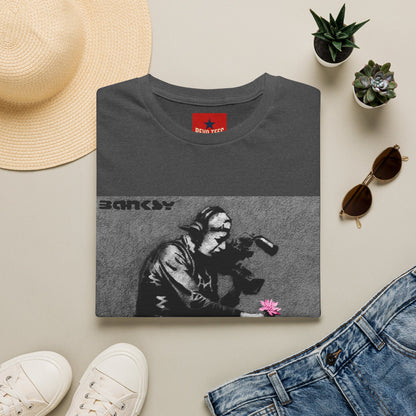 Banksy Flower Thrower T-Shirt — Urban Street Art Graphic Tee