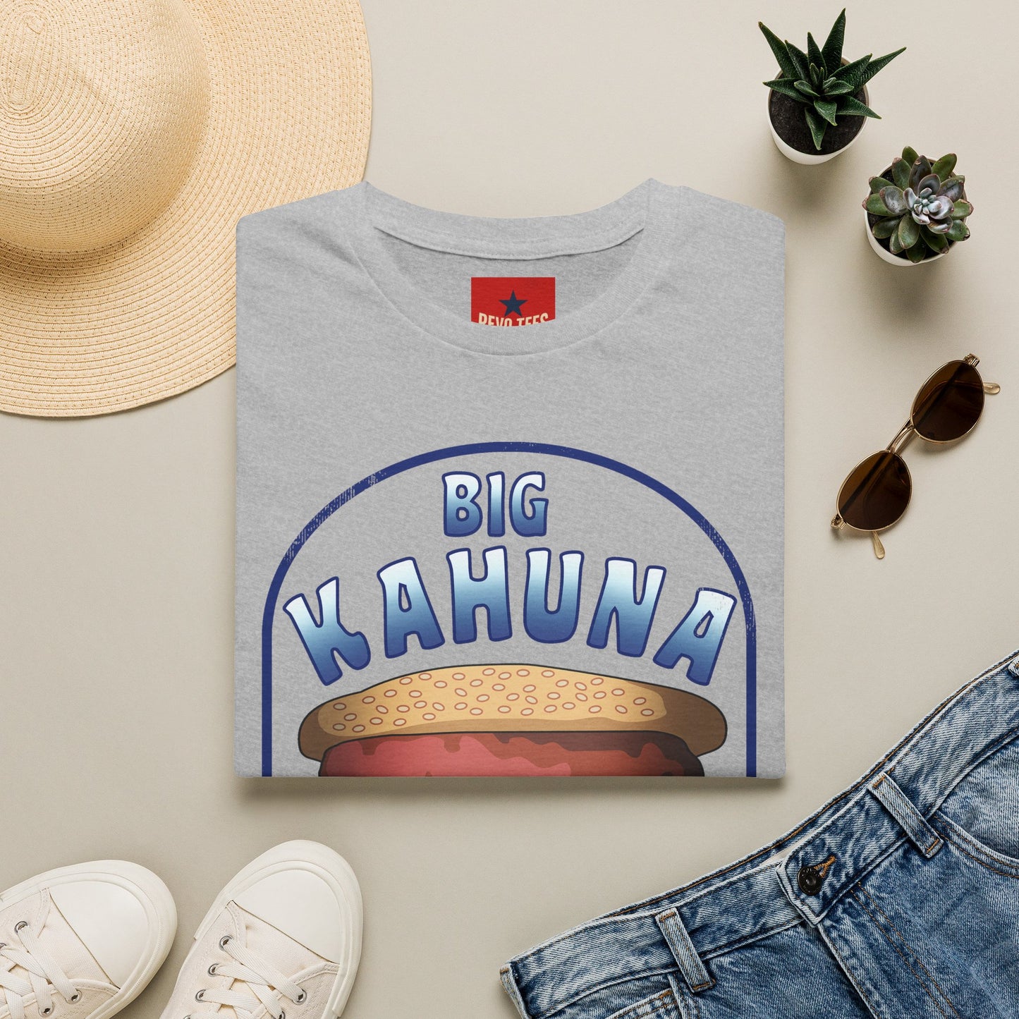 Big Kahuna Burger T-Shirt — Retro Surf-Inspired Burger Graphic Tee