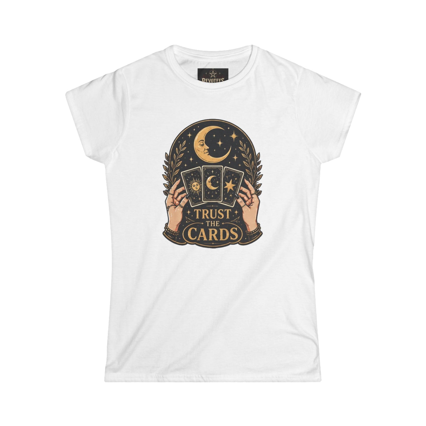 Tarot Tee — "Trust the Cards" Women's Spiritual Graphic T-Shirt