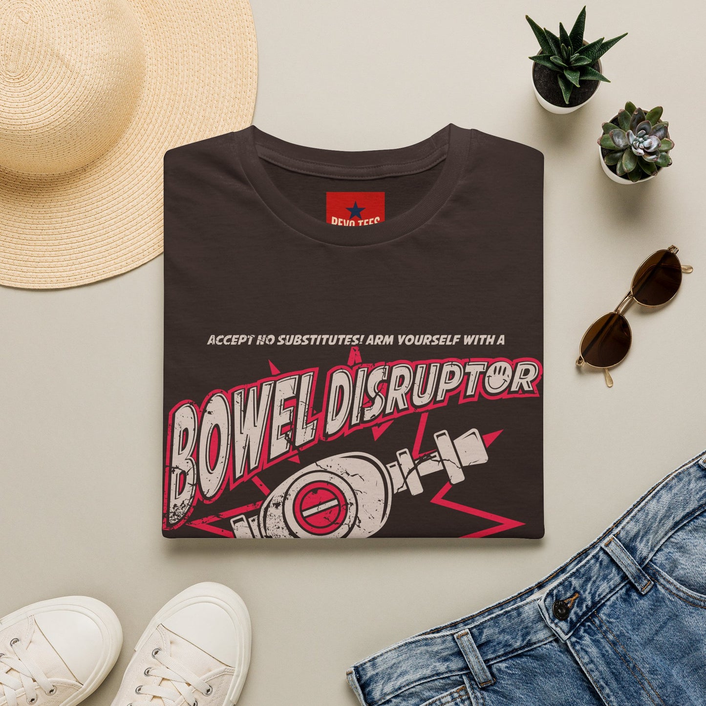 Bowel Disruptor T-Shirt — Funny Medical/Gut Health Graphic Tee for Nurses & Journalists