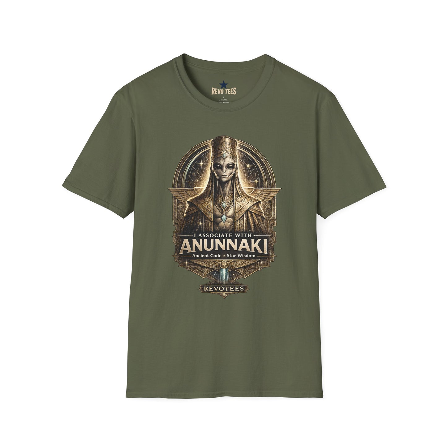 REVOTEES Anunnaki Ancient Alien T-Shirt — Mythology & Extraterrestrial Graphic Tee