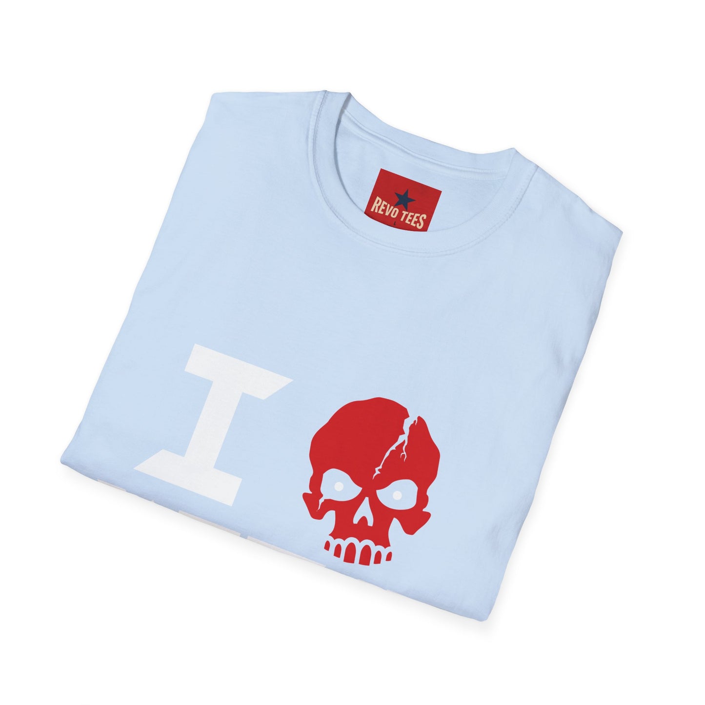 I Love Metal T-Shirt — Red Skull Heavy Metal Band Tee