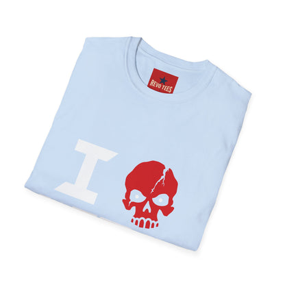 I Love Metal T-Shirt — Red Skull Heavy Metal Band Tee